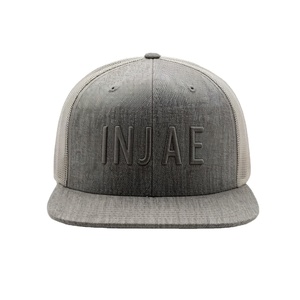 Custom High Profile Trucker Snapback Hat 3D Embroidery 6006 Classics 6 Panel <b>Flat</b> Brim Mesh <b>Cap</b> Snapback <b>Cap</b> for <b>Men</b> - Product Image 1