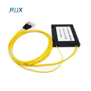 เดี่ยวโหมดแยกไฟเบอร์ออปติก 1x2 1x4 1x8 1x16 1x32 1x64 PLC กล่องแยก Fc Upc Connector