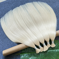 Extensions de cheveux européens russes blond platine #60 Humano Remy naturels vierges en vrac pour tressage