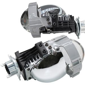 Profesional RX9 P10 2,5 pulgadas 70W Bi-LED <span class=keywords><strong>Xenon</strong></span> blanco LED proyector lente faro Retrofit conjunto completo con soportes H4 <span class=keywords><strong>H7</strong></span> H11 - Product Image 3