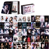9 Modèles 55Pcs/Boîte Lomo Card K-pop Double Face Printing Pink Girls Lomo Card for Music Fans