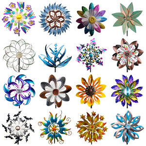 Solarbetriebene Windmühlen-Leuchte für den Garten, Dekoration, Windspiel, Kunststoff, für den Rasen geeignet - Product Image 5