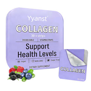 Bandes buvables de vitamines sans sucre OEM/ODM pour soutenir les articulations, la flexibilité de la peau, le blanchiment, supplément de collagène végétalien, sans gluten, naturel - Product Image 1