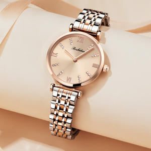 Montre ciel étoilé à la mode pour femmes montre à Quartz en acier inoxydable cloutée de diamants montre pour femmes étanche - Product Image 1