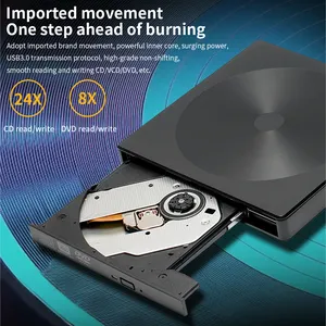 TISHRIC tipo-C DVD esterno USB3.0 lettore CD masterizzatore lettore registratore ROM unità disco ottico per PC Notebook