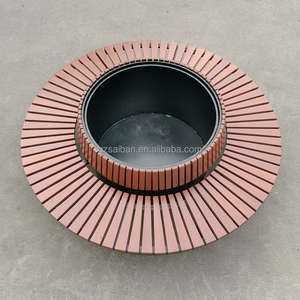 Ronde Buitenstoel Metalen Buitenbank Gegalvaniseerd Houten Terrasbanken Voor School - Product Image 2