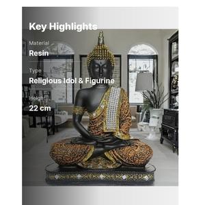 Figura de Buda para Meditación, Estilo Art Deco, Decoración Espiritual para el Hogar, Templo, Sala de Oración, Mesa, Regalo de Aniversario de Bodas - Product Image 1