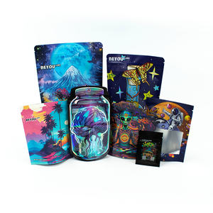 Nouveaux sachets personnalisés imprimés de 3,5 g, sachets en aluminium, sachets en plastique debout, sachets refermables anti-odeurs, sachets en mylar - Product Image 1