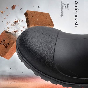 Stivali di Sicurezza Impermeabili Resistenti agli Urti e alle Forature Antiscivolo in PVC con Tomaia Alta per <span class=keywords><strong>Uomo</strong></span> - Product Image 2