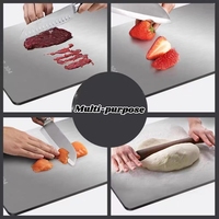 Planche à découper double face en titane durable 2026 pour la cuisine, en acier inoxydable 304, vente en gros
