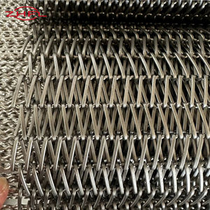 Cinta transportadora de acero con tela de alambre tejida tipo Alligator, lista para usar, resistente al calor, apta para uso alimentario, para soldadura, doblado y personalización de piezas de trabajo. - Product Image 3