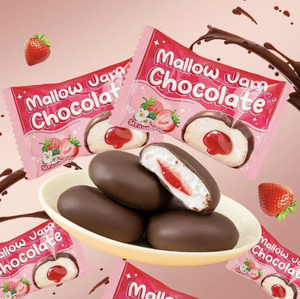 Aromalı Çikolatalı Marshmallow <span class=keywords><strong>Fudge</strong></span> Patlayan Şeker Yüksek Değerli Atıştırmalık Günlük Karışık Sandviç Pamuk Şeker - Product Image 6