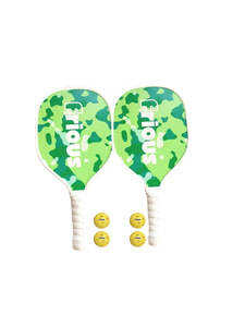 Raqueta <span class=keywords><strong>de</strong></span> Pickleball y <span class=keywords><strong>Cricket</strong></span> <span class=keywords><strong>de</strong></span> Madera con Diseño <span class=keywords><strong>de</strong></span> Camuflaje para Niños y Adultos, Deportes al Aire Libre e Interior, 305g - Product Image 5