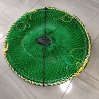 Jaula grande para peces, red de pesca de alta mar, 70*140cm, color verde, trampa de resorte para bacalao negro, para EE. UU.