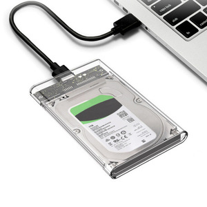 Transparent 2.5 Inch USB 3.0 HDD <b>SSD</b> Enclosure Plastic Case <b>External</b> <b>Hard</b> <b>Drive</b> Box For Mechanical Solid State Disk - Product Image 2