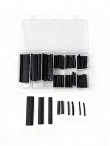 150 pièces <span class=keywords><strong>de</strong></span> tubes thermorétractables en PTFE et <span class=keywords><strong>PVC</strong></span>, embouts en plastique, manchons isolants électriques pour la protection des fils et câbles - Product Image 3