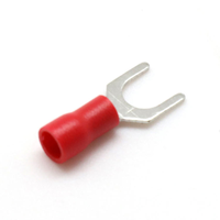 Connecteur à fourche en laiton pré-isolé en forme d'épaule, mâle-femelle, à déconnexion rapide, pour faisceau de câbles étamé