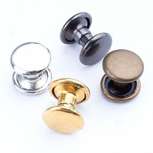 Rivets pour vêtements, clous ronds plats en laiton métallique, de 4 mm à 15 mm, durables pour sacs - Product Image 1