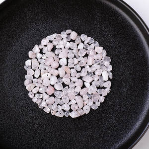 Groothandel natuurlijke kristallen kwarts geneeskrachtige steenchips grindstenen met gaten voor armbanden sieraden cadeaus - Product Image 5