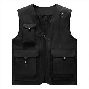 Gilet de sport multifonctionnel pour homme, nouvelle collection 2023, vente en gros, multi-poches, grande capacité, mode, fermeture éclair, respirant - Product Image 4