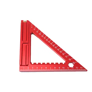 Multifunctional Aluminum Set Square Triangle Ruler for Woodworking Carpenter Square Ruler Tool Speed Square