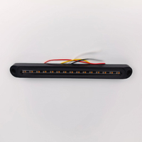 Barre de feux arrière LED 10 pouces rouge et ambre combinés, feux de freinage, de stop et de clignotants pour camion, remorque, camping-car, bateau, bus