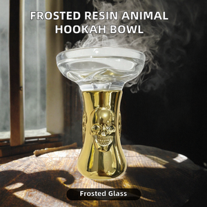 Cazoleta de shisha de cristal esmerilado con diseño de animales, empaquetada en caja - Product Image 3