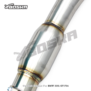 Échappement Catback Personnalisé pour BMW 335i/340i GT F30/F31/F34 3.0T 2012-2016, Silencieux d'Échappement Boska avec Moteur Électrique et Embouts Noirs - Product Image 3