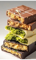 Biscuits solides de style Dubaï à la confiture de pistache et au chocolat, mille fils, de haute qualité, boîte cadeau de mariage