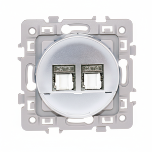 Accessoires de câblage TV de grade 2 à double prise RJ45 blindée CAT6 STP - Product Image 1