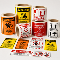 Étiquettes d'expédition autocollantes en papier imperméable avec avertissements de manutention pour le transport et l'emballage de cartons