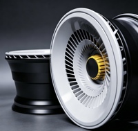 1 pièce de jante de voiture de rechange en alliage d'aluminium forgé, style turbine, entièrement recouverte, avec revêtement en poudre, pour berlines de luxe EV à énergie nouvelle