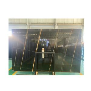 Prix usine Noir Aziza marbre noir avec veines d'or blanc dalles <span class=keywords><strong>de</strong></span> marbre Dorato polies pour comptoir <span class=keywords><strong>de</strong></span> salle <span class=keywords><strong>de</strong></span> bain - Product Image 1