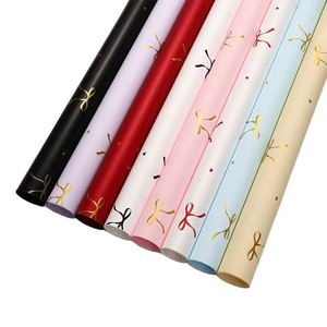 Papier d'emballage pour bouquet de fleurs imprimé avec un motif de nœud papillon, 20 pièces/paquet, pour les fournitures de magasins de fleurs et d'artisanat - Product Image 4