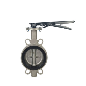 Válvula de Disco de Acero Inoxidable DN65 con Sello de Goma Tipo Lug, con Palanca Manual o Caja de Cambios para Tuberías de Agua, Aceite y Gas - Product Image 1