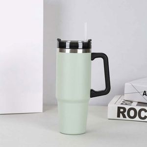 Stainless Steel <b>Cup</b> for Adults With 30Oz Thermal Insulation and Modern Design Straw - Product Image 2