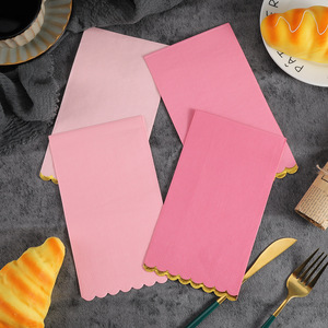 Cross-border hot stamping napkins, luxury face napkins, suitable for parties and upscale restaurants, disposable napkins, logo - Product Image 1