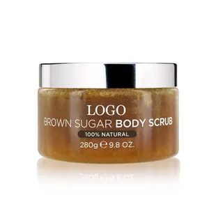 Groothandel Korea Skin Whitening Body Scrub Organische Vegan En Bruine Suiker Scrub Voor Gezicht Lichaam Diepe Reiniging Oem