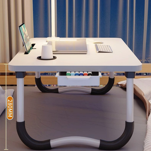 IStapromo Gifts No-Installation Folding Computer <b>Desk</b> Small Bed <b>Desk</b> with Bay Window Design for Bedroom Dormitory or Study - Product Image 3