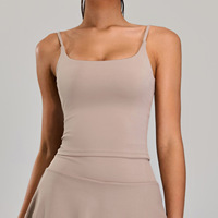 Soutien-gorge de sport léger et respirant pour femme, à bretelles spaghetti, idéal pour le yoga, l'escalade et la course à pied