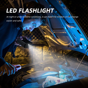 <span class=keywords><strong>Mini</strong></span> 150PSI bomba de aire Inflador de neumáticos <span class=keywords><strong>compresor</strong></span> de aire portátil inalámbrico para neumáticos de coche con luz LED - Product Image 6