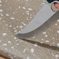 Dalles de terrazzo inorganique à granulats fins en gros d'usine, panneaux de terrazzo inorganique fins pour revêtements de sol intérieurs et extérieurs