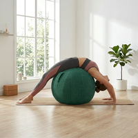 Chaise de yoga gonflable personnalisée avec housse en velours côtelé lavable, ballon ergonomique pour la correction de la posture