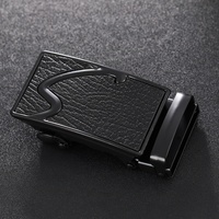 Boucle de ceinture automatique pour homme, motif crocodile, boucle à cliquet coulissante, boucle de remplacement en métal, largeur 35 mm, sangle de ceinture, attache de ceinture