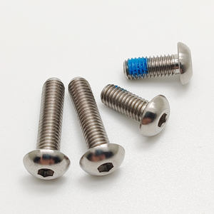 Tornillo de Titanio Personalizado GR5 / TC4 con Parche de Nylon, Tornillo de Titanio de Cabeza Redonda con Autobloqueo - Product Image 1