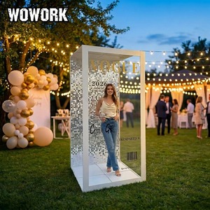 Cornice LED RGB WOWORK con Telecomando, Supporto Quadrato per <span class=keywords><strong>Sfondo</strong></span>, Decorazione per Matrimoni e Feste di Compleanno - Product Image 2