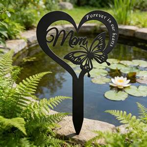 Ornement <span class=keywords><strong>de</strong></span> jardin extérieur en métal à insérer dans le sol, marqueur funéraire, décoration <span class=keywords><strong>de</strong></span> cimetière <span class=keywords><strong>de</strong></span> commémoration - Product Image 6