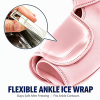 Enveloppe de glace personnalisée pour cheville et pied, chaud et froid, longue durée 360° °   Soulagement des douleurs aux pieds et à la cheville et de la tendinite d'Achille
