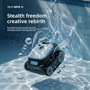Limpiador Robótico Inteligente para Piscinas con Función de Escalada de Paredes, Aspiradora Automática para Piscinas, Robot Inalámbrico de 180 Minutos para Piso, Paredes y Línea de Agua - Product Image 2