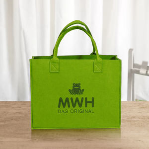 Bolsa de Mano Portátil de Fieltro PET, con Cierre Abierto, Estilo Simple, Forma Rectangular, para Uso Promocional, Venta al Por Mayor, para Mujeres, Bolsa de Compras - Product Image 4